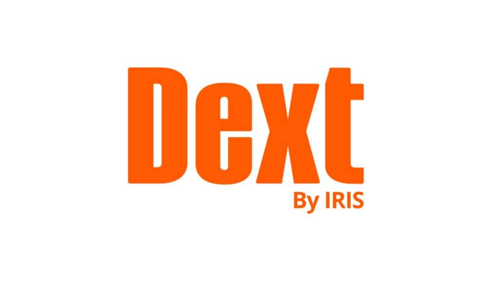 Dext Vault logo with orange text on white background.