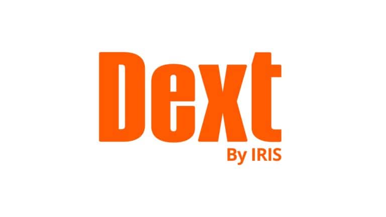 Dext Vault logo with orange text on white background.